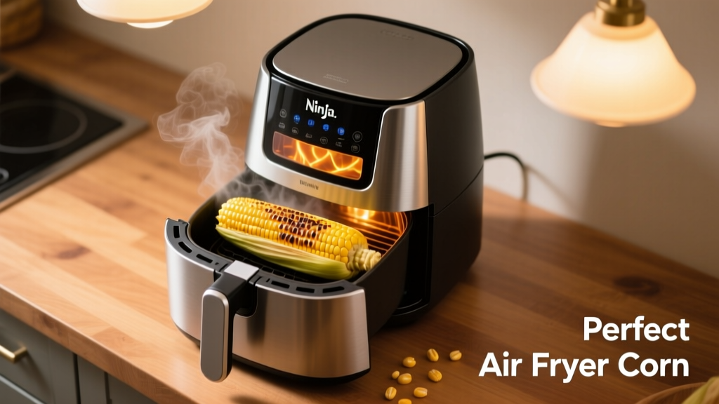 Perfect Air Fryer Corn on the Cob in a Ninja