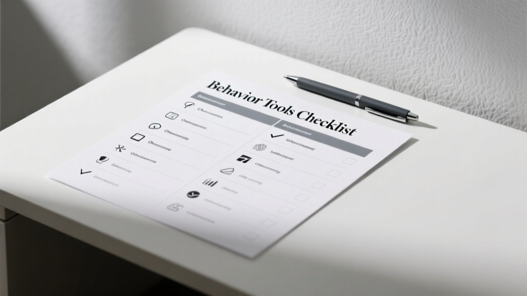 Behavior Tools Checklist: Evidence-Based Instruments for Assessment, Intervention, and Progress Monitoring