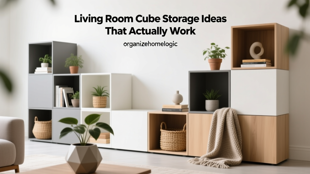Living Room Cube Storage Ideas That Actually Work