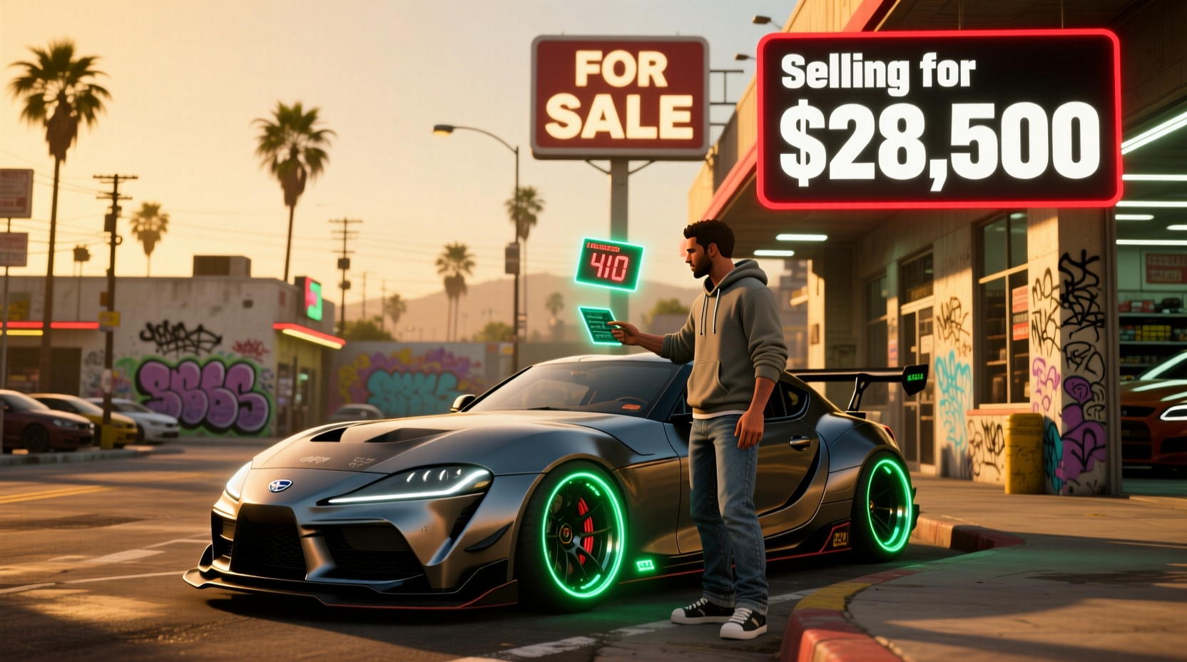 how to sell a car in gta