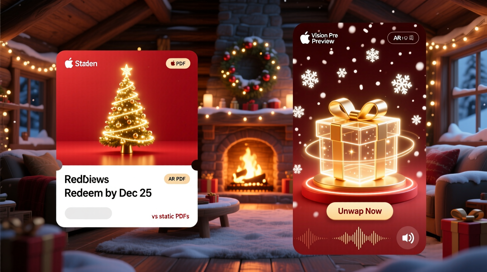 christmas gift experience vouchers with ar previews vs static pdfs which build excitement before redemption