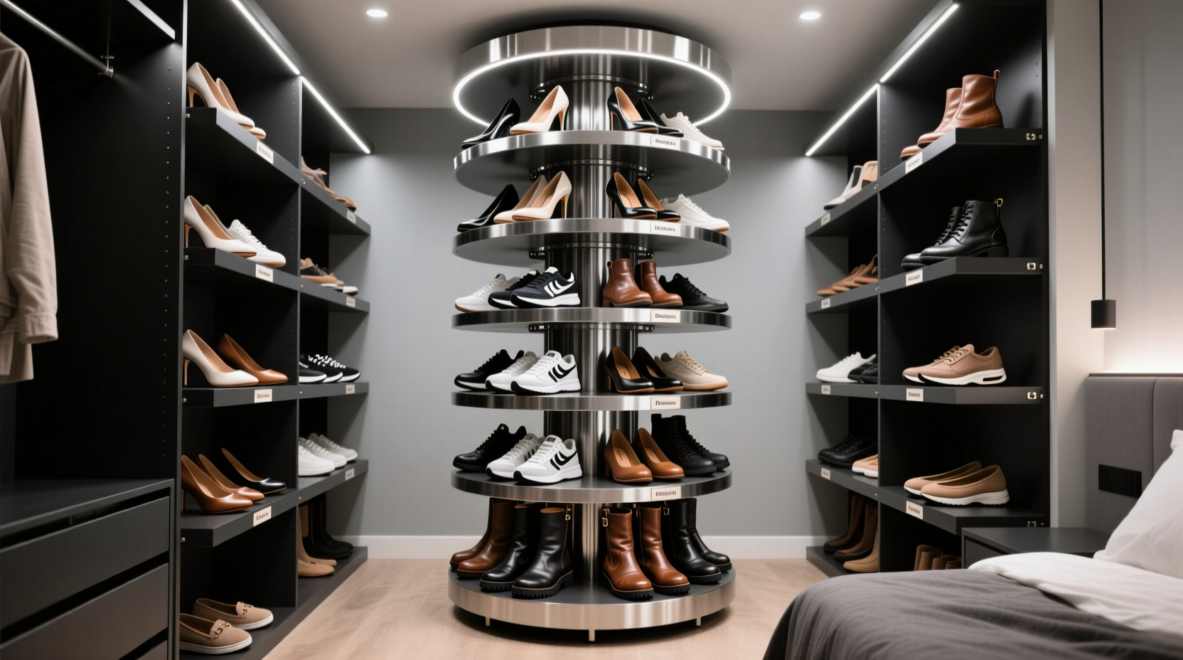 closet shoe carousel worth it pairs zero floor space