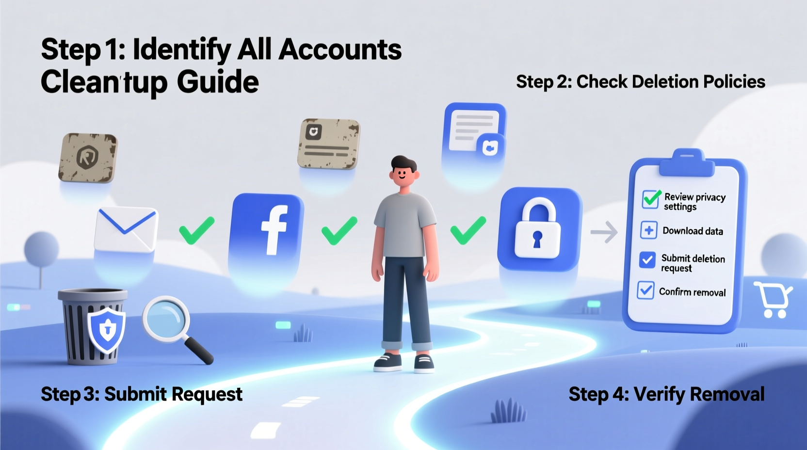 how to safely delete old accounts from the internet for privacy