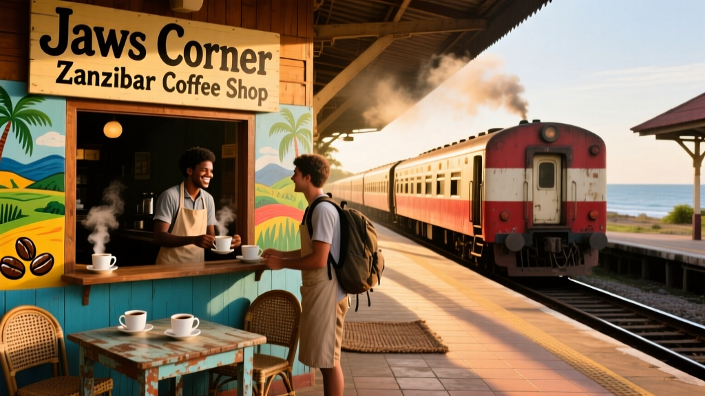 Jaws Corner Zanzibar Coffee Shop: A Transport-Integrated Hub for Travelers and Locals Alike