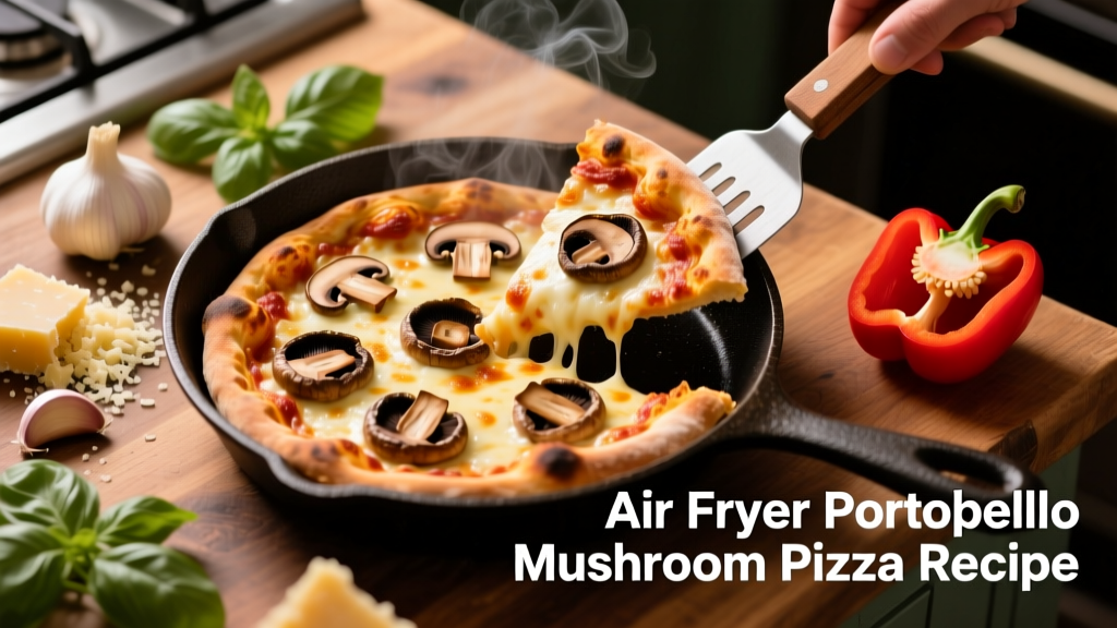 Air Fryer Portobello Mushroom Pizza Recipe