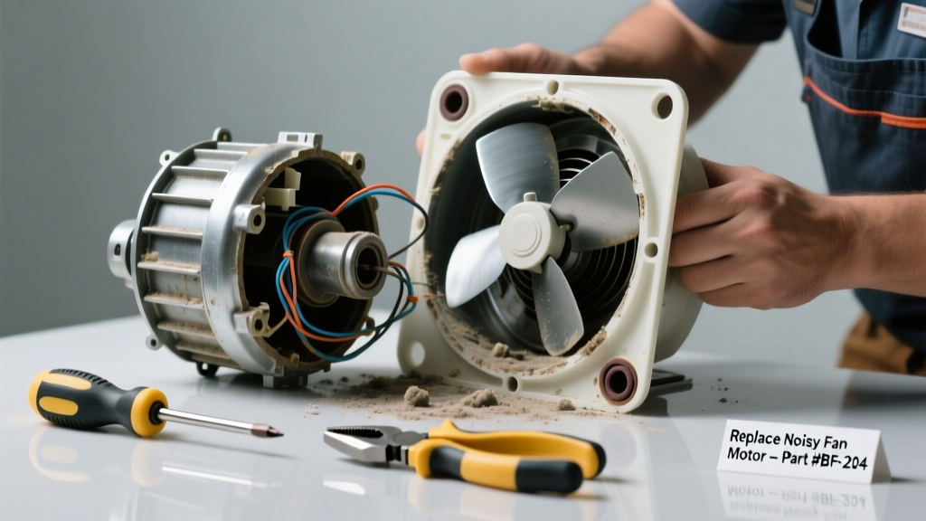 Fix a Noisy Bathroom Fan: Replace the Faulty Part