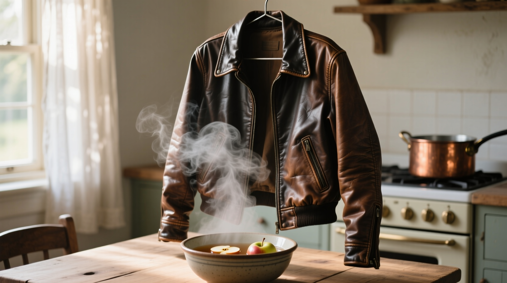 eco friendly cleaning detox leather with vinegar steam