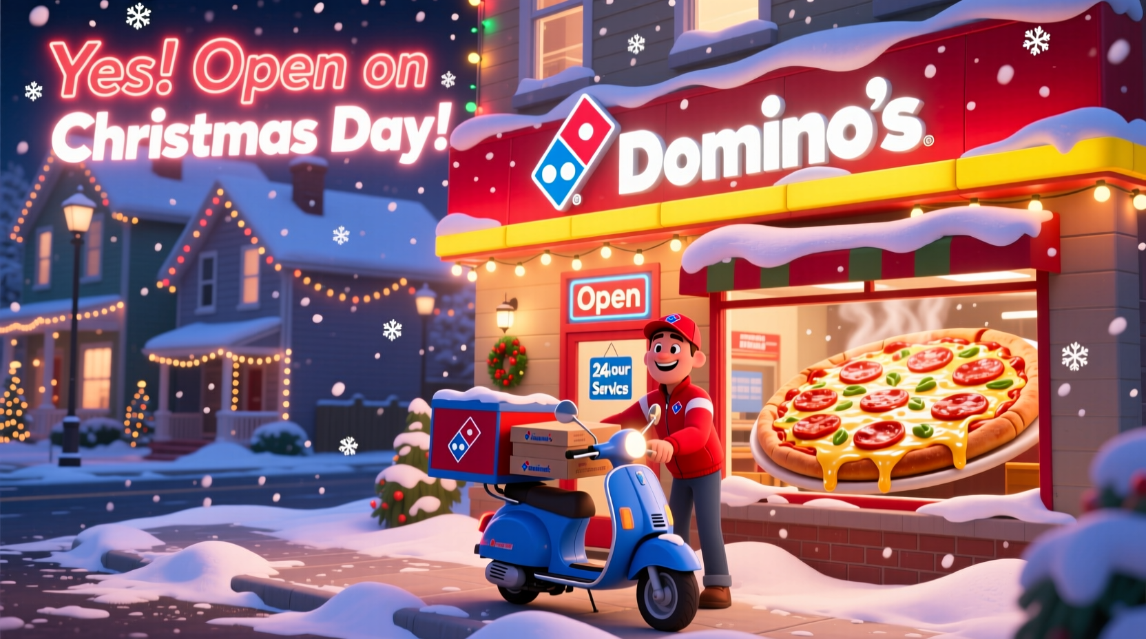 is dominos open on christmas day