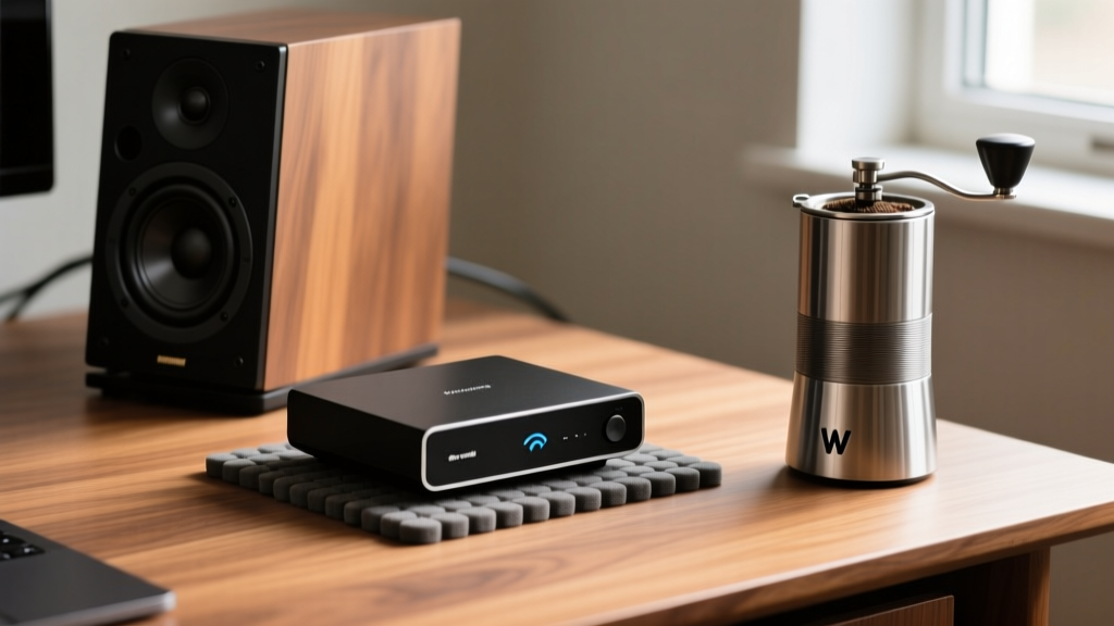 Wireless Audio: Isolating Gear from W Coffee Grinder Vibrations