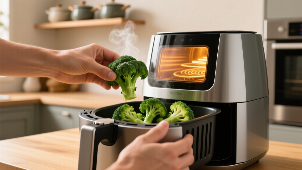 Air Fryer 'Steamed' Broccoli Florets in 6 Minutes: Crisp-...