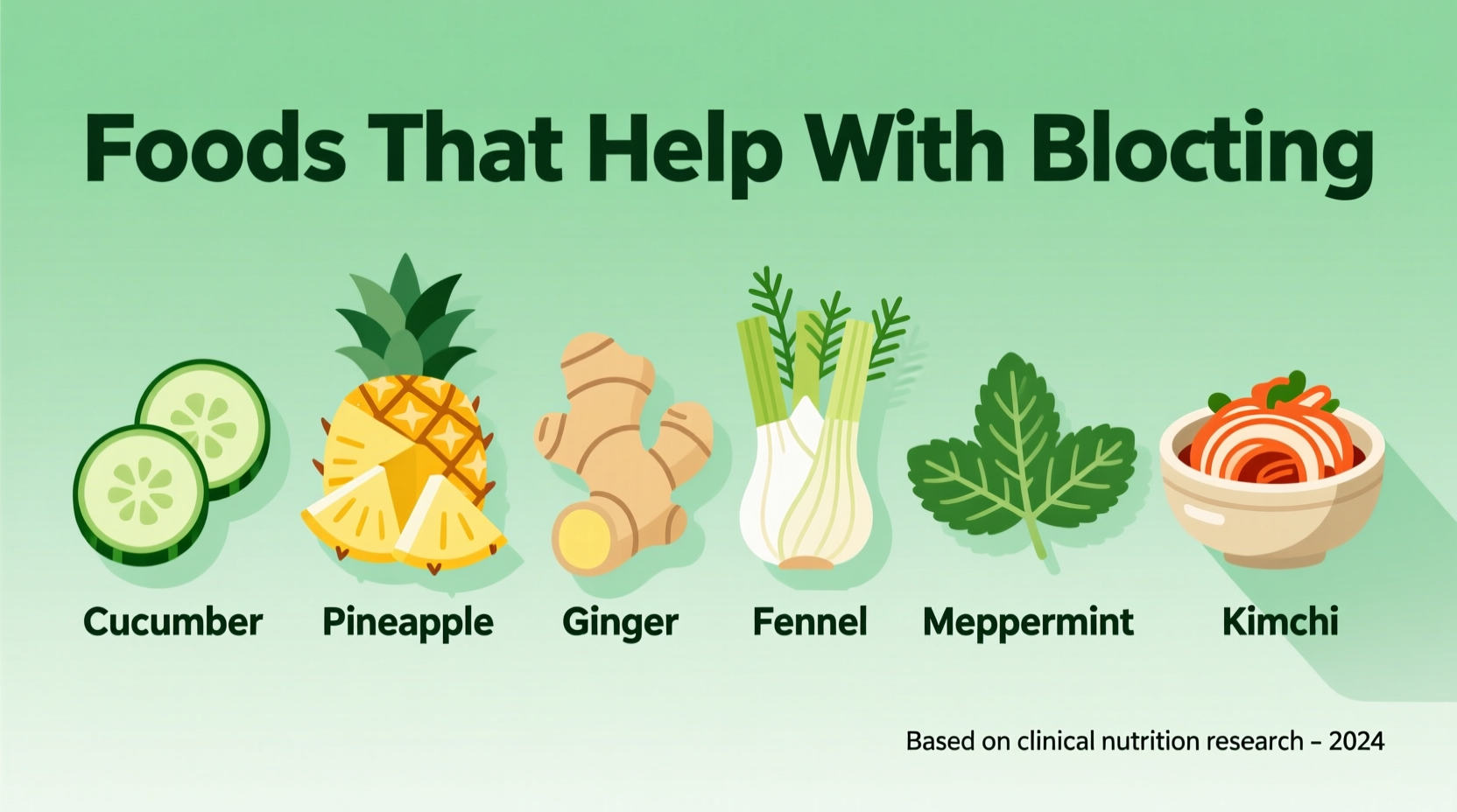 what foods help with bloating