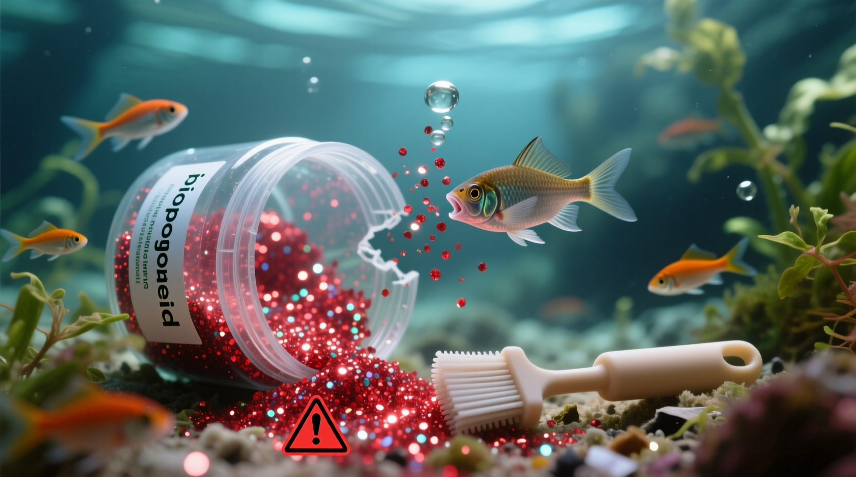 is biodegradable glitter safe for aquariums