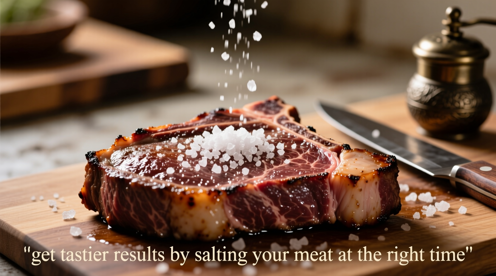 get tastier results by salting your meat at the right t