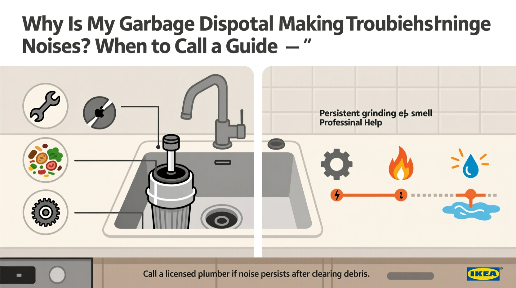 why is my garbage disposal making strange noises and when to call a pro
