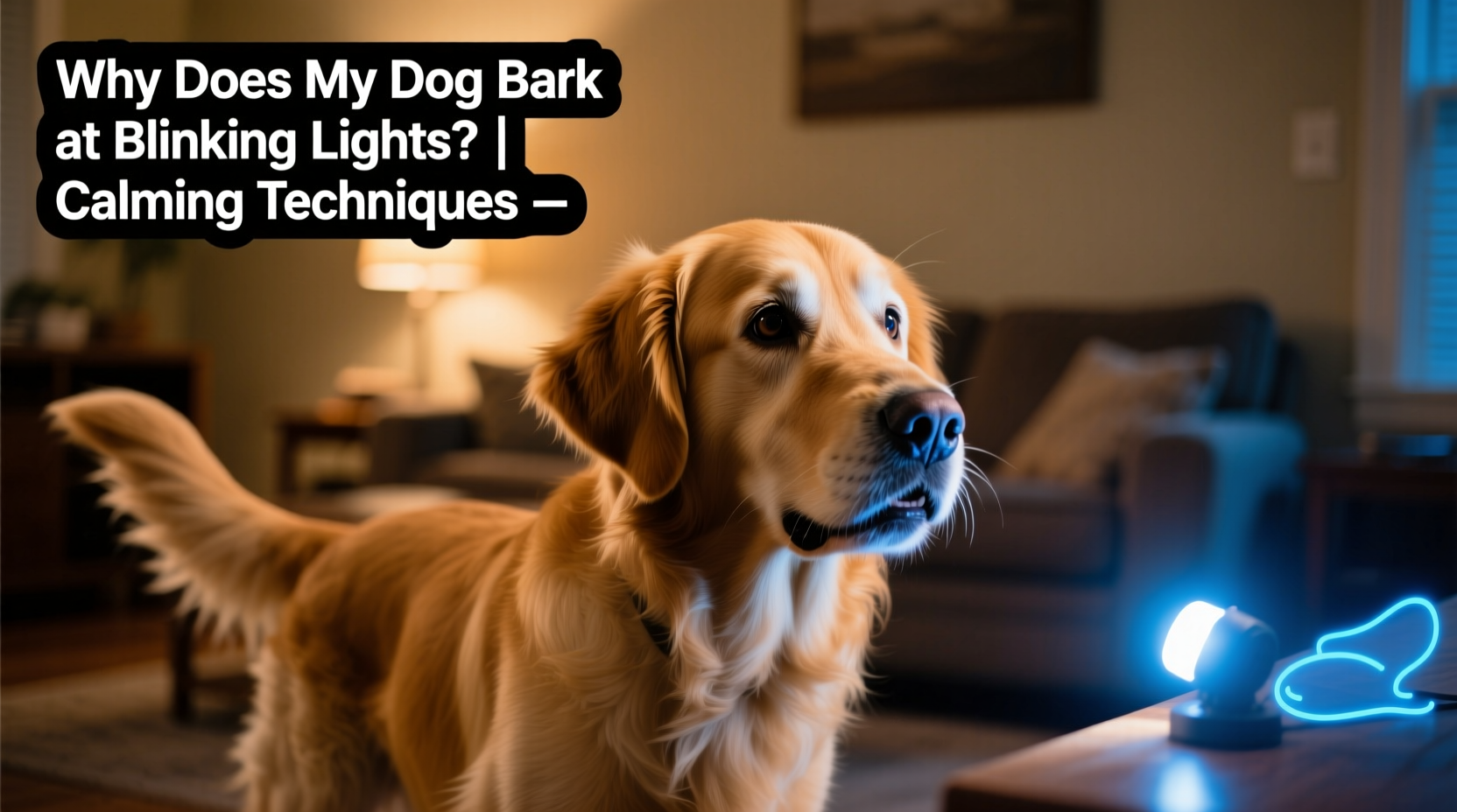 why does my dog bark at blinking lights calming techniques