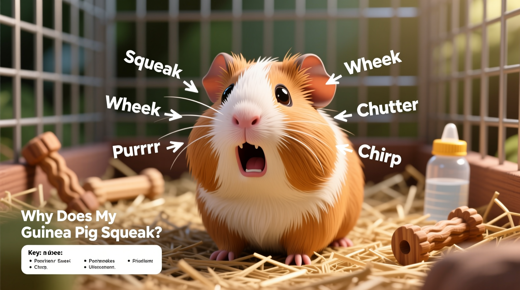 why does my guinea pig squeak constantly and what different sounds mean