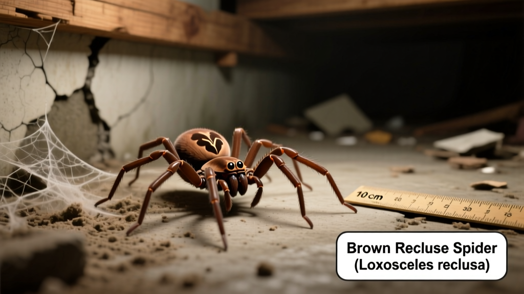 Brown Recluse Spiders in Basement: Identification & Control