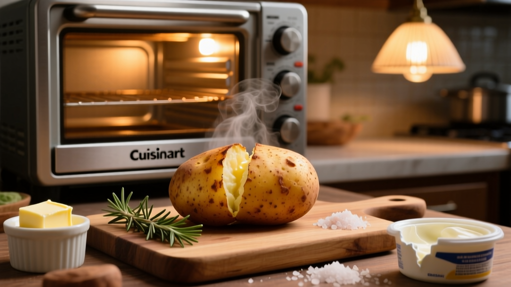 Perfect Baked Potato in Cuisinart Toaster Oven