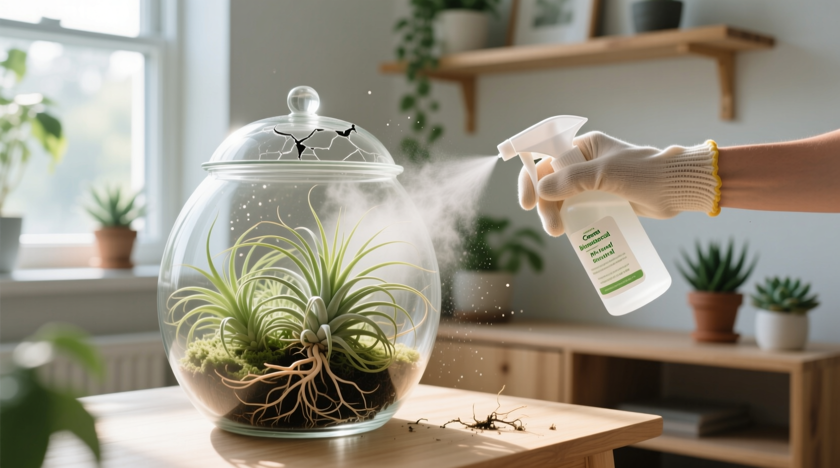 eco friendly cleaning for air plant terrariums
