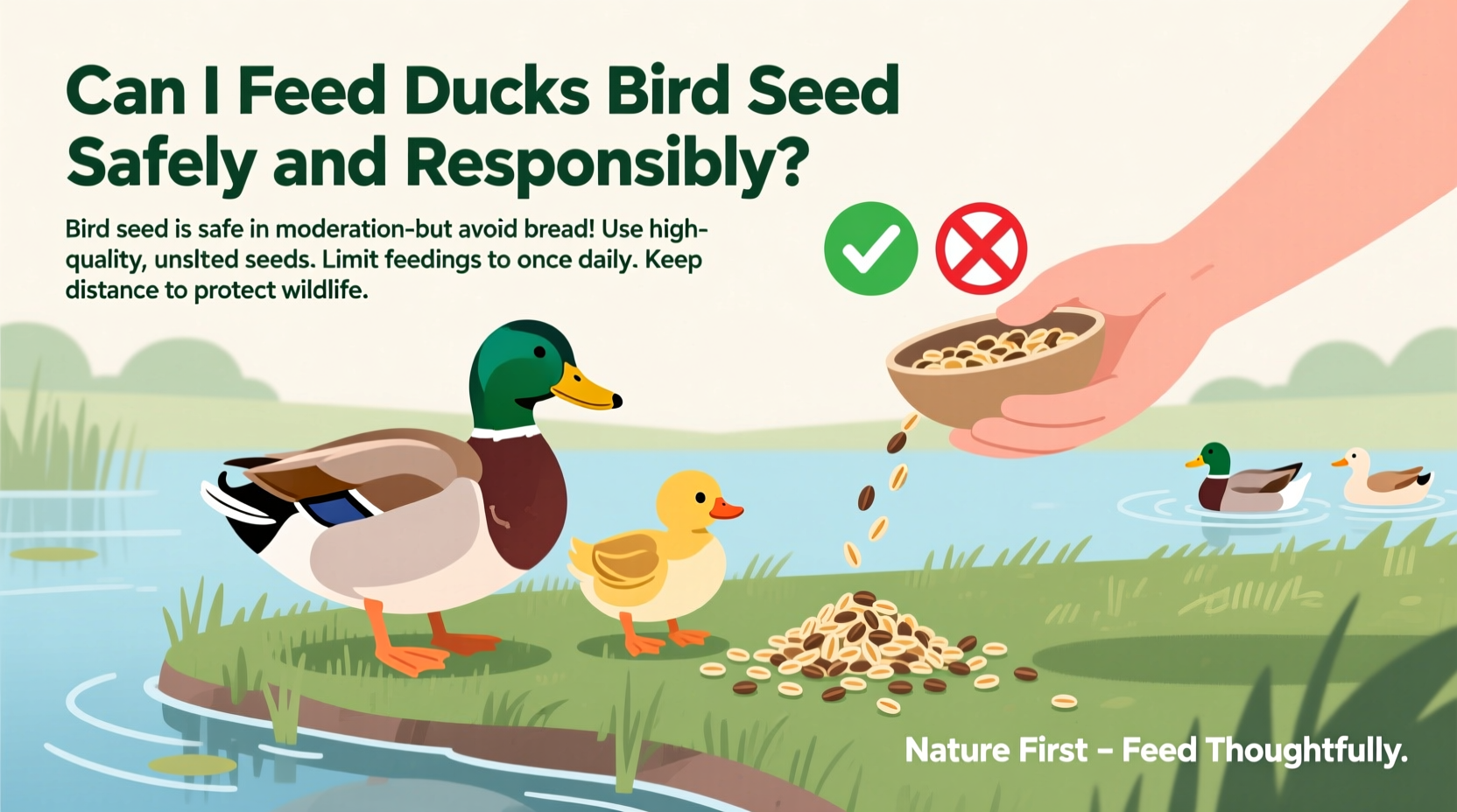 can i feed ducks bird seed