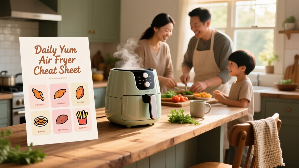 Daily Yum Air Fryer Cheat Sheet: Free Download