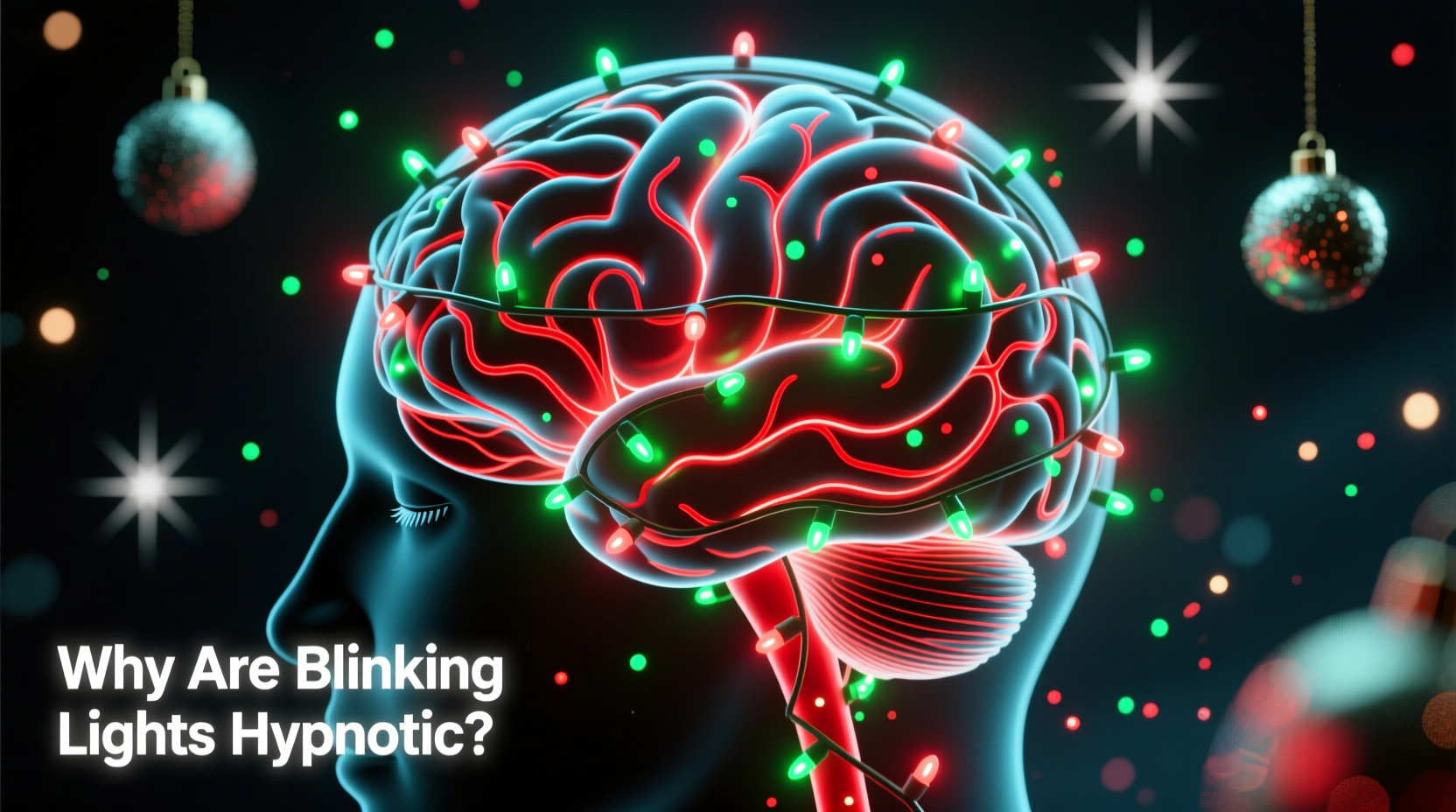 why are blinking christmas lights hypnotic and what the brain perceives