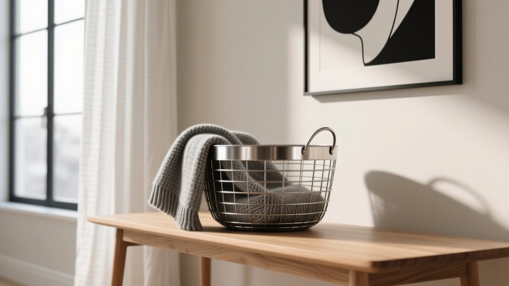 Where to Buy a Metal Blanket Basket for Living Room