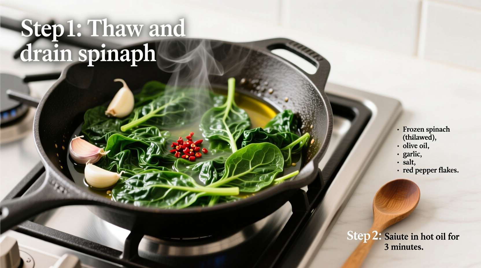 How to Cook Frozen Spinach Without Watery Results
