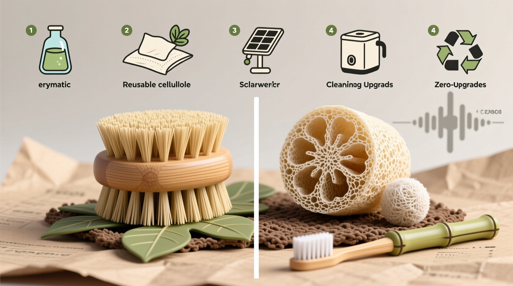 bamboo scrub brush vs loofah which composts faster