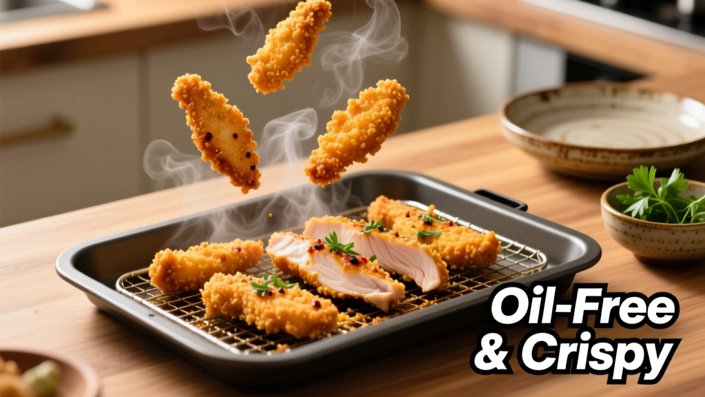 Healthy Air Fryer Chicken Fingers (Crispy & Oil-Free)