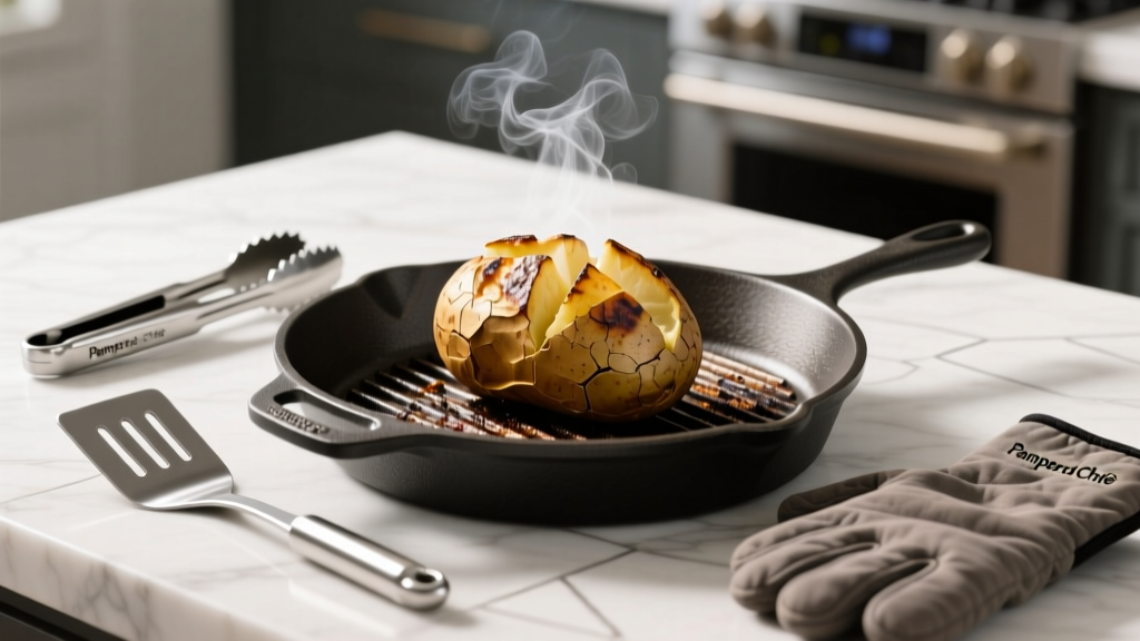 Grill a Baked Potato with Pampered Chef Tools
