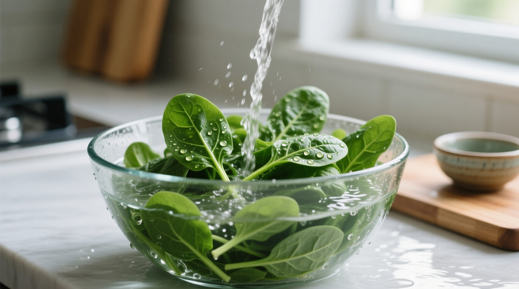 how to wash spinach