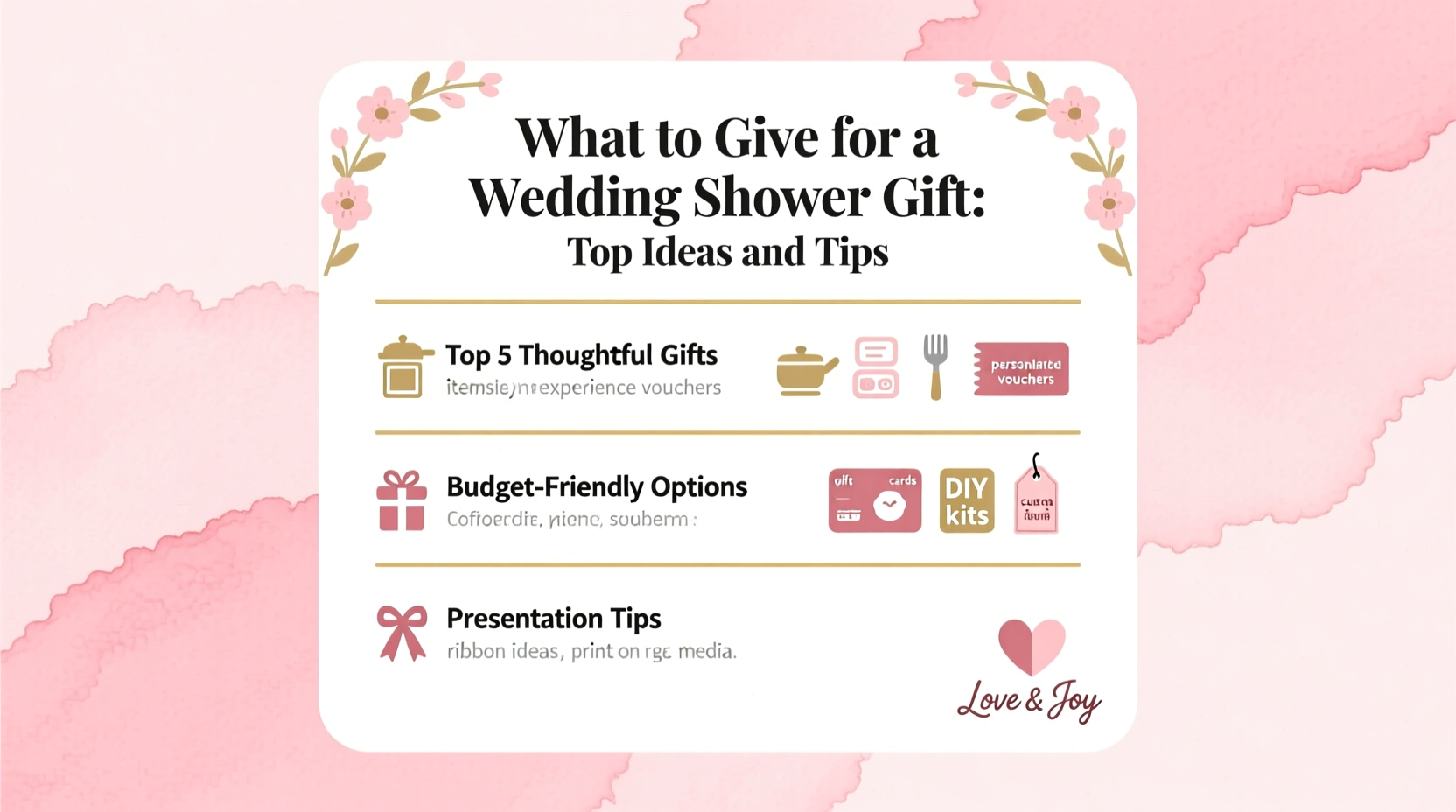 what to give for a wedding shower gift