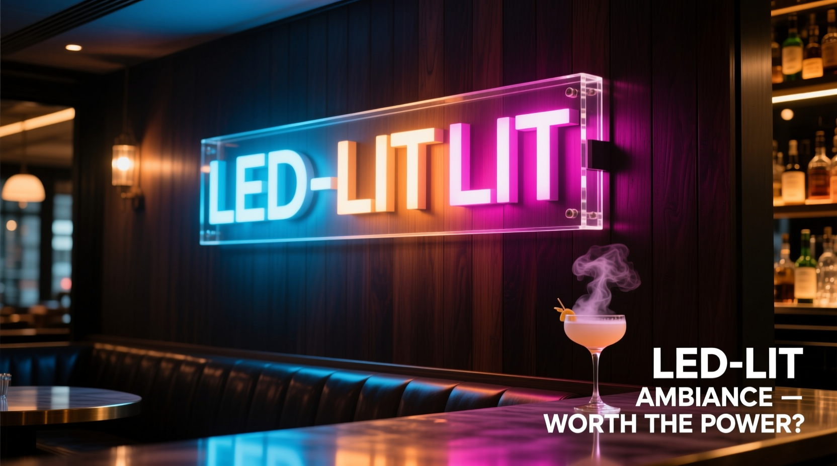 are LED-lit bar signs worth it for ambiance or just energy-wasting novelties