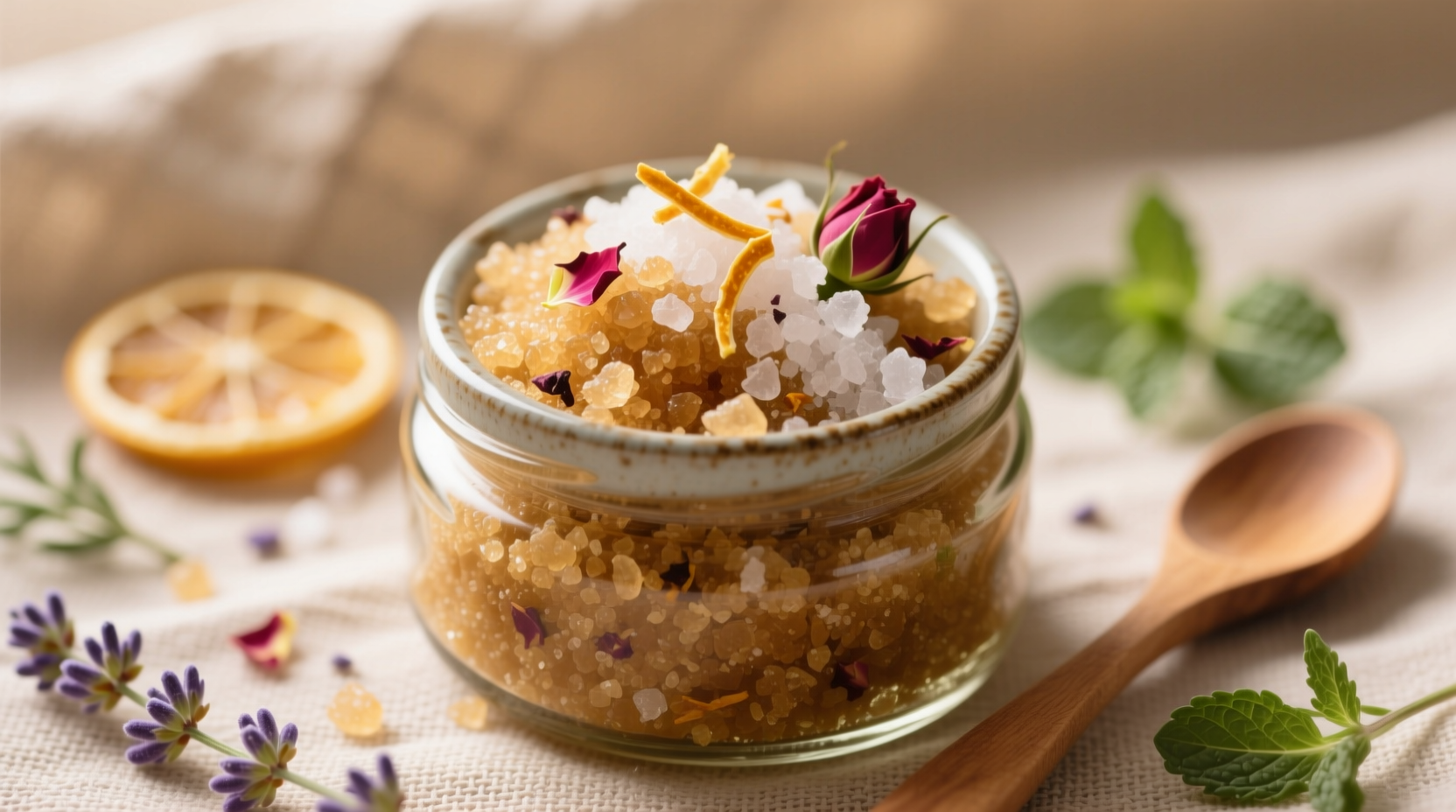 homemade salt and sugar body scrubs