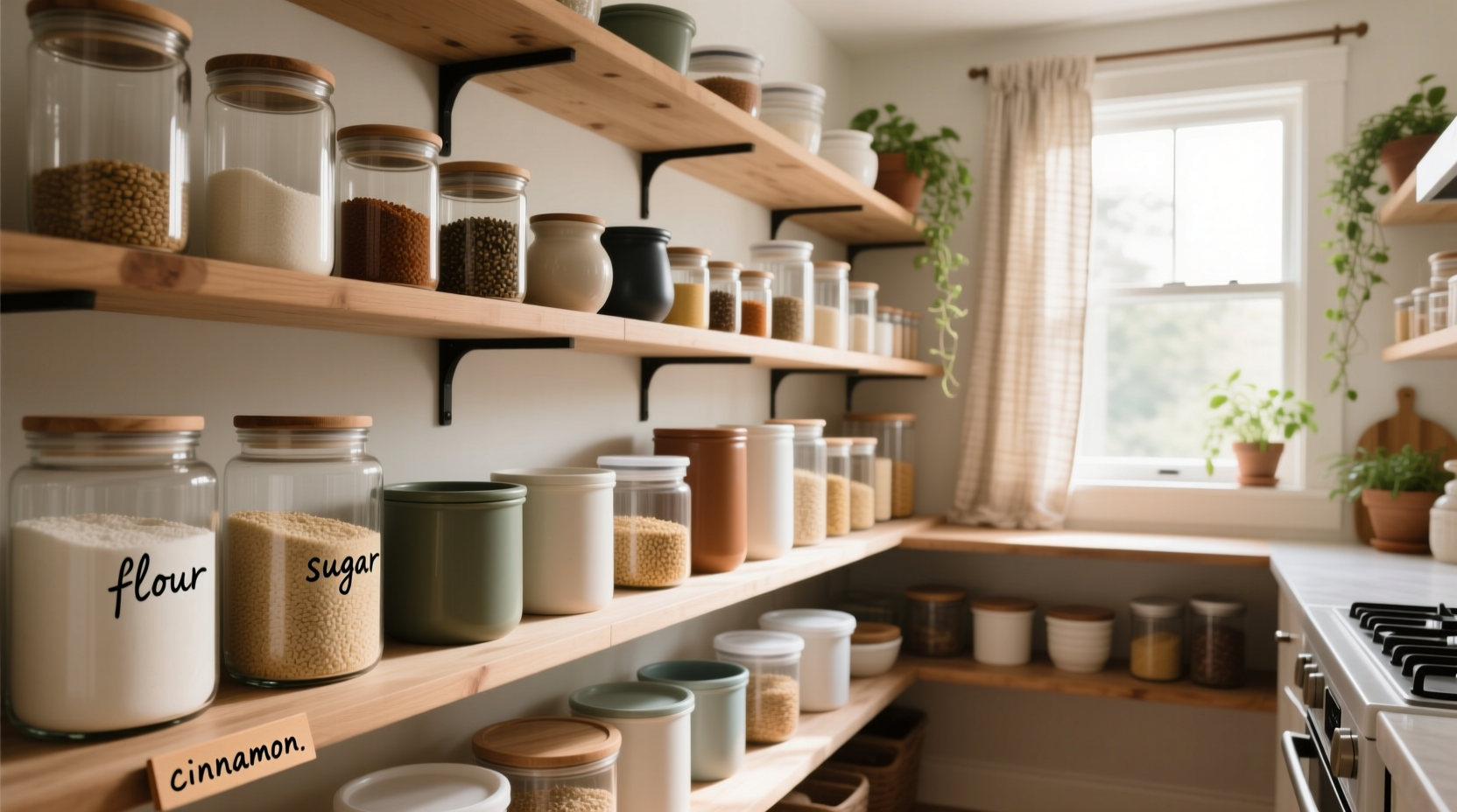 how to organize a pantry with mismatched containers effortlessly