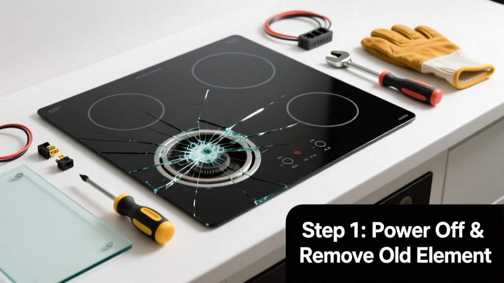 How to Replace a Cracked Cooktop Glass or Element