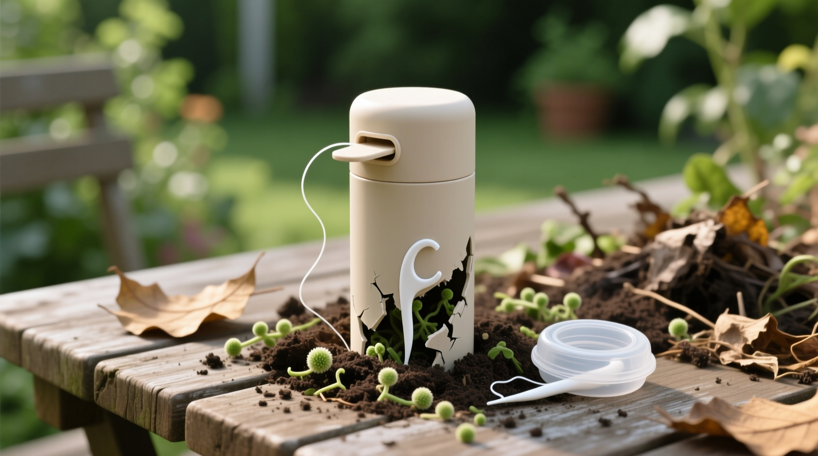 eco friendly cleaning tips floss container decomposition