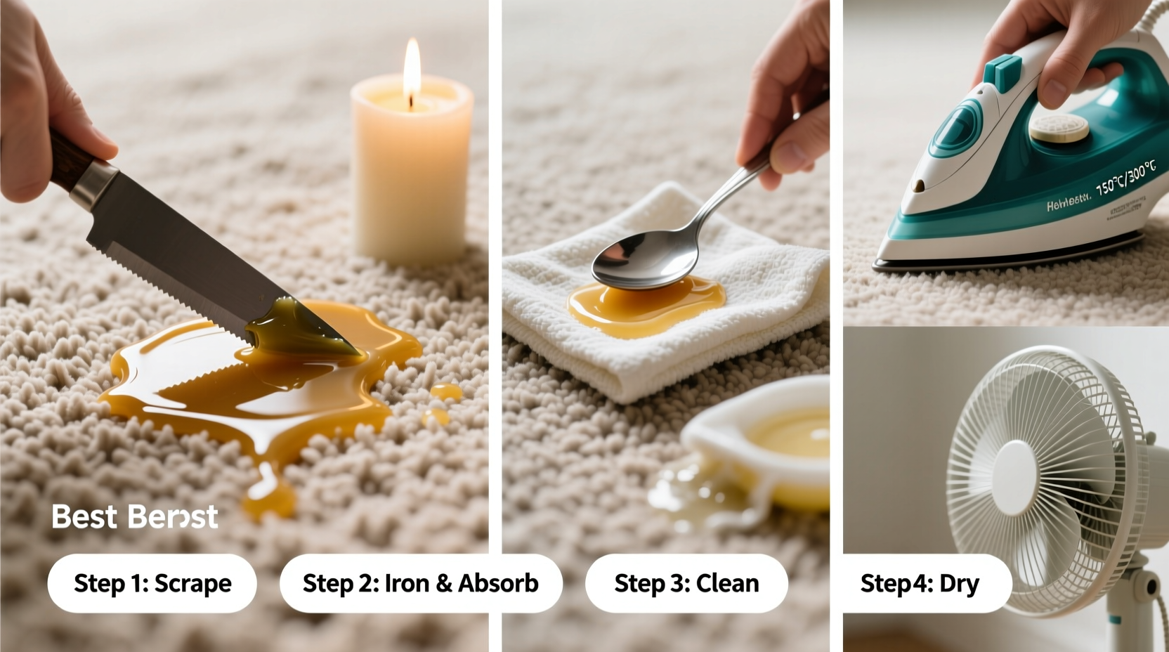 Best Way To Get Candle Wax Out Of Carpet Without Ruining The Fibers