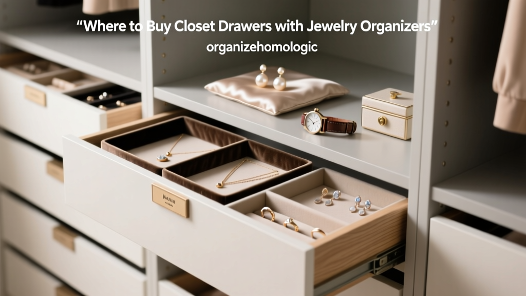 Where to Buy Closet Drawers with Jewelry Organizers