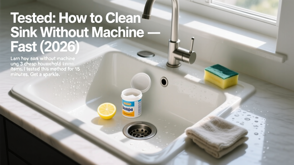 Tested: How to Clean Sink Without Machine Fast (2026)