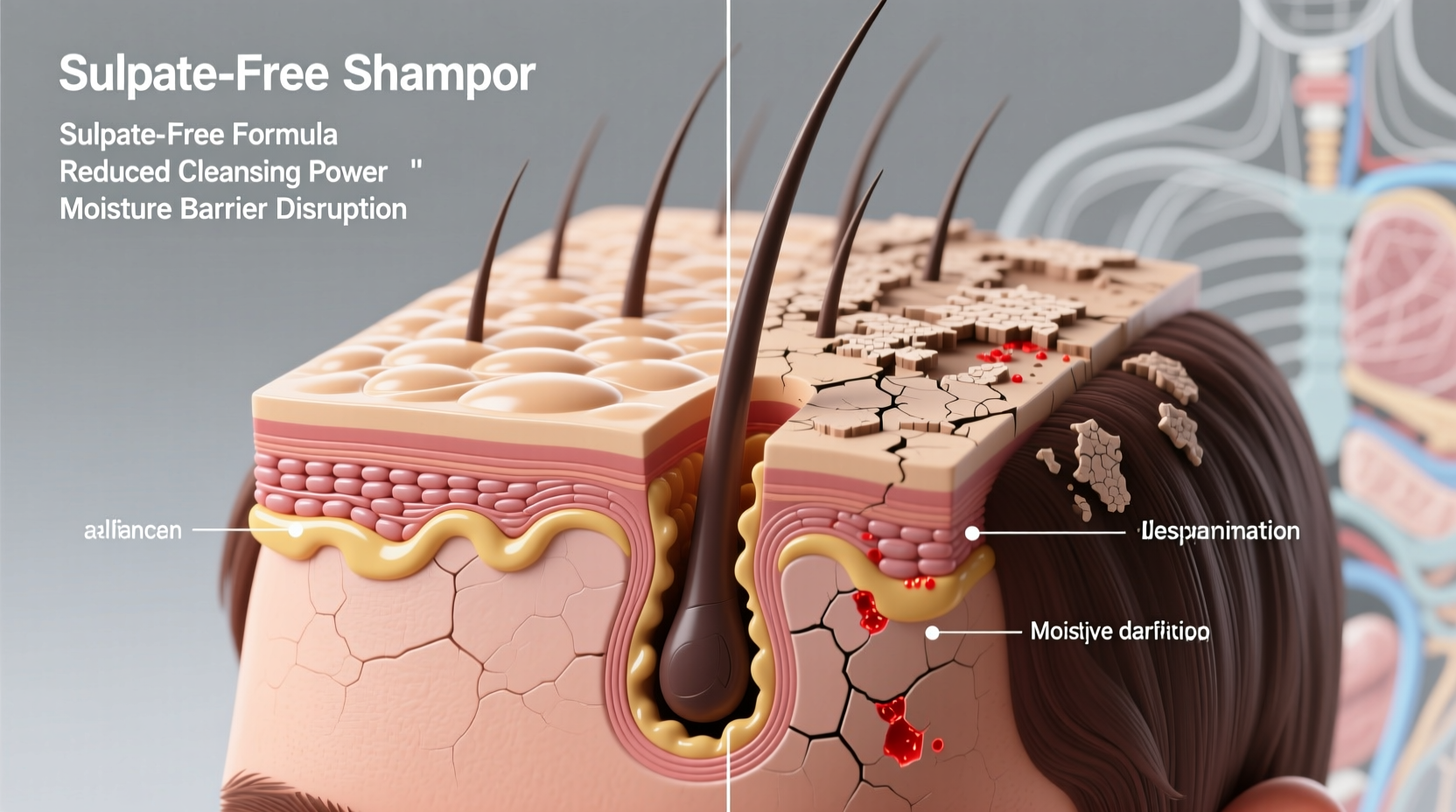 why does my scalp flake after switching to sulfate free shampoo
