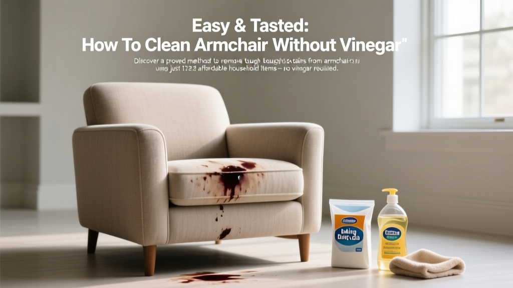 Easy & Tested: How To Clean Armchair Without Vinegar