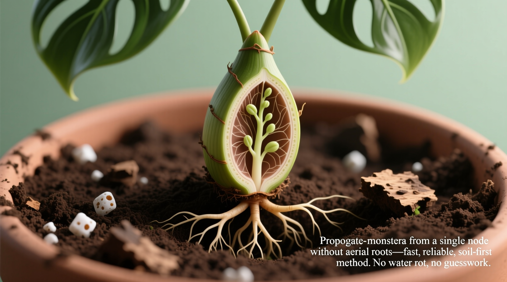 Monstera Single Node Propagation Guide