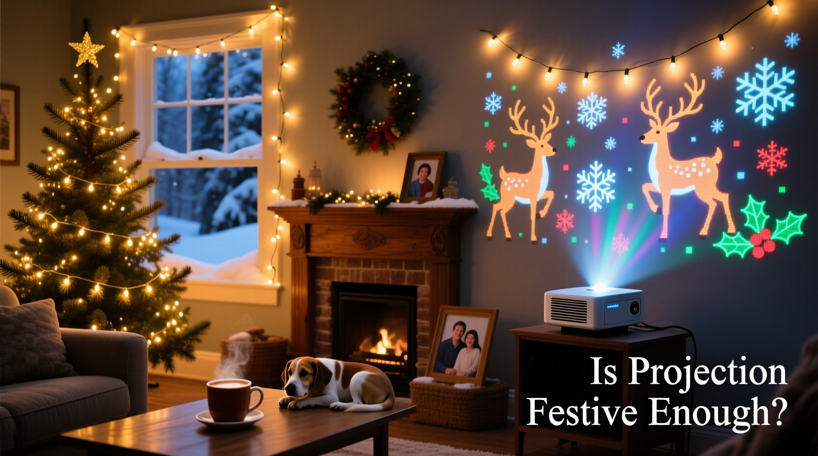 christmas light projector vs string lights is projection really as festive or just a shortcut