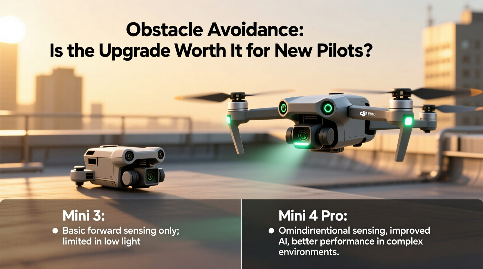 dji mini 3 vs mini 4 pro is the obstacle avoidance worth the upgrade for new pilots