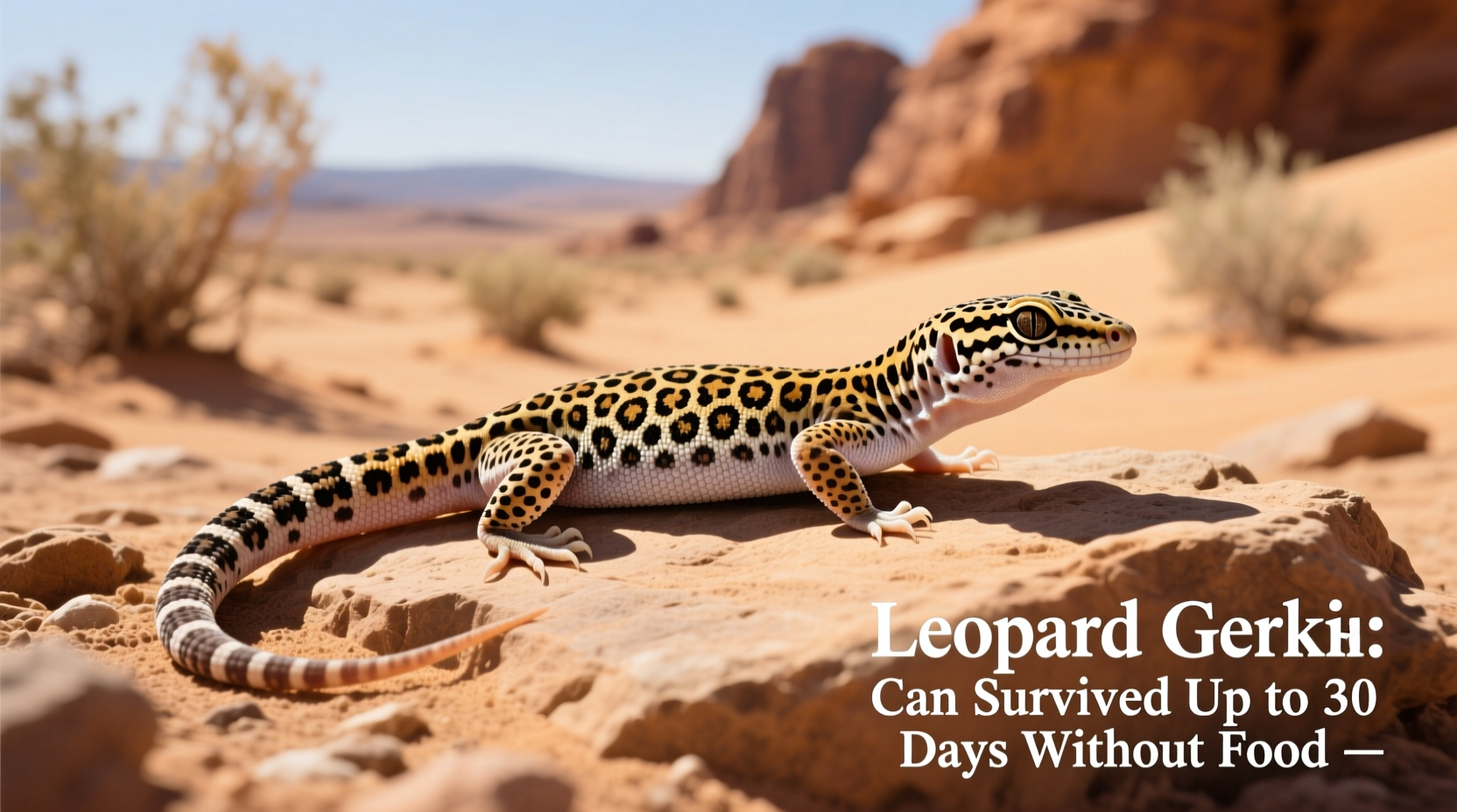 how long can a leopard gecko go without food