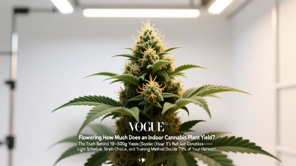 Indoor Cannabis Yield: Light, Strain & Training Matter Most