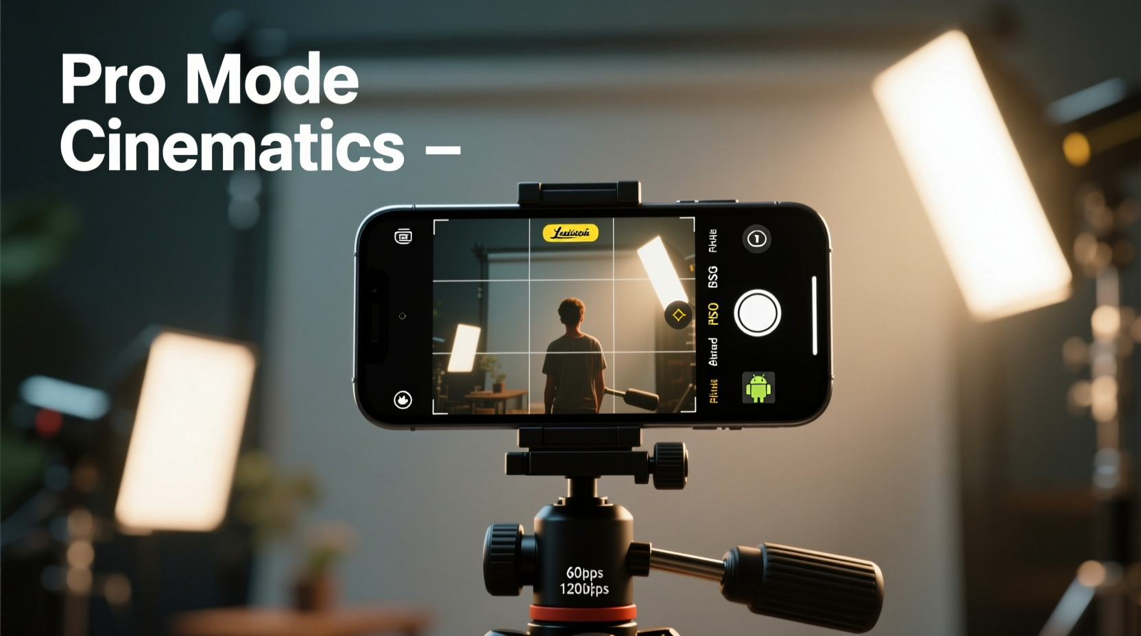 how to take cinematic mobile videos with iphone or android pro mode