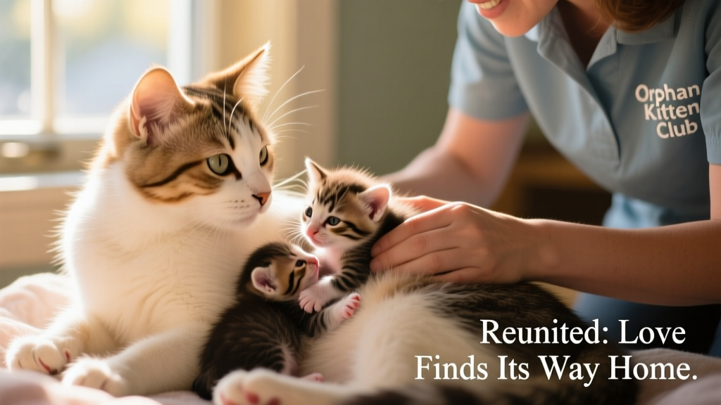How Orphan Kitten Club Reunited These Newborn Kittens With Their Mama